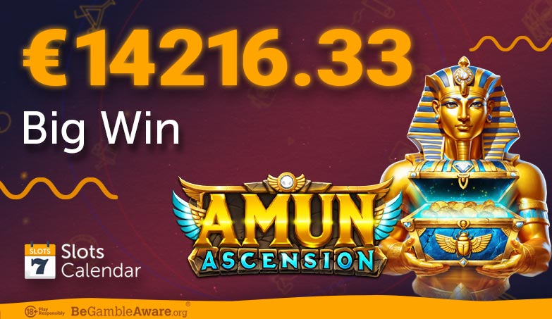 Massive €14216.33 win On Amun Ascension Slot!