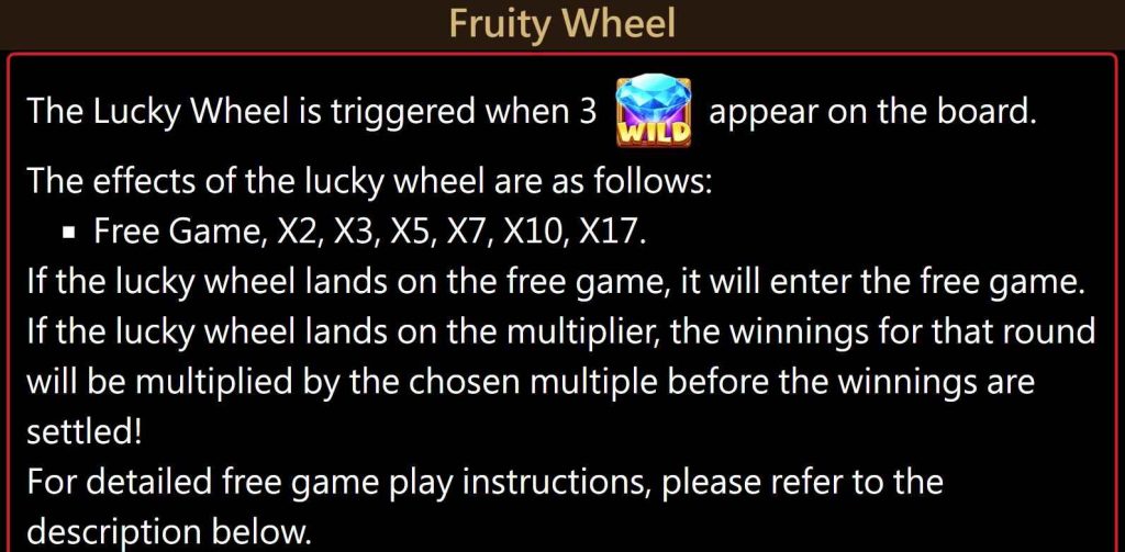 Fruity Wheel Wheel Feature