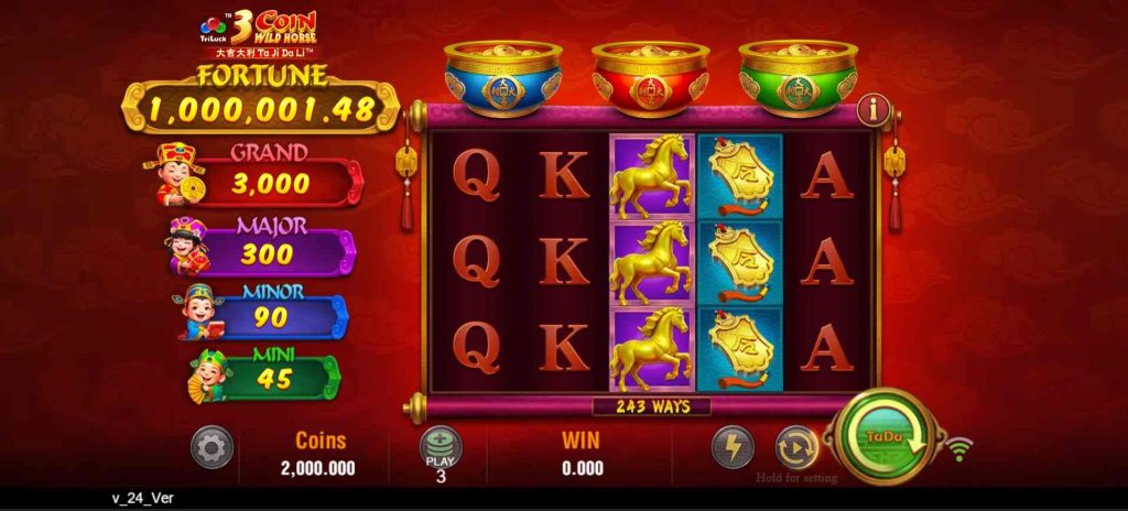 3 Coin Wild Horse Theme & Design